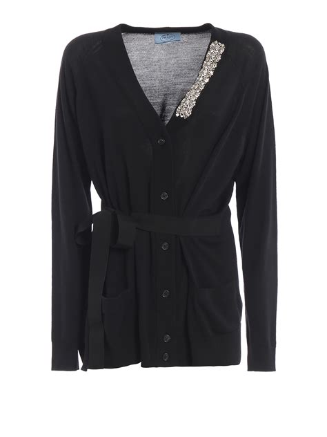 women prada cardigan 100 virgin wool|prada cardigan sweater.